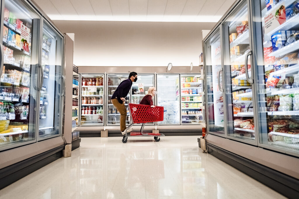 quirky fun engagement session at target