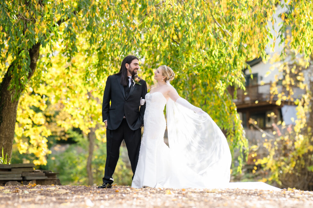 Romantic wedding portraits New Hope PA