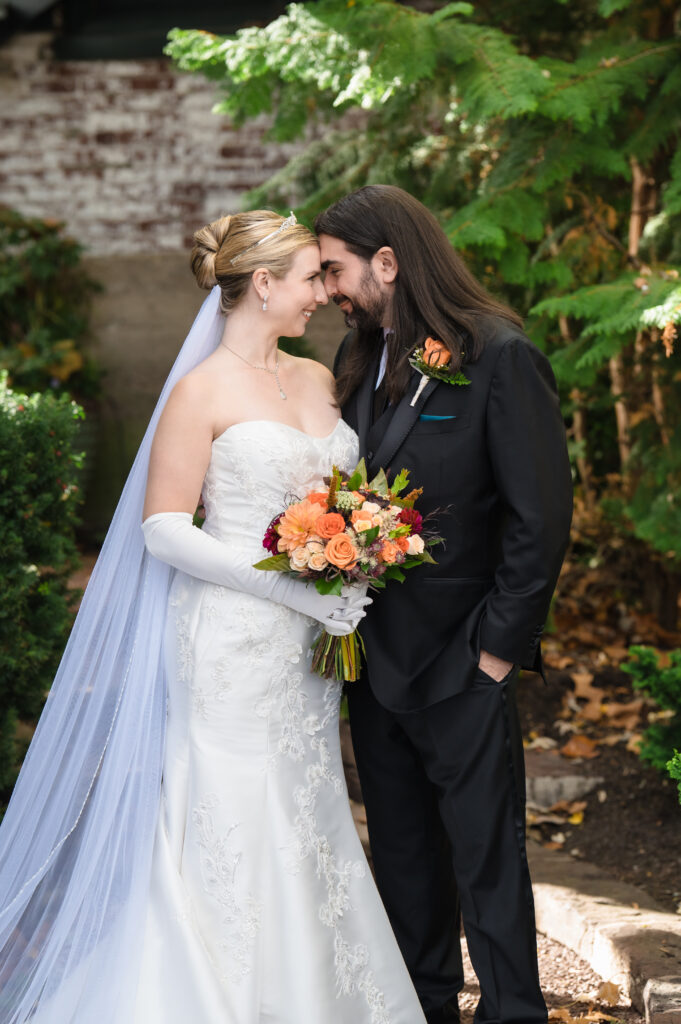 Wedding portraits at carriage house New Hope Pennsylvania
