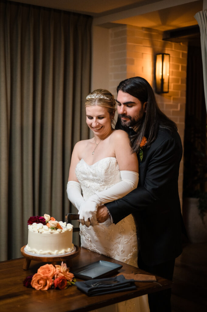 Cutting the cake at Stella of New Hope Reception