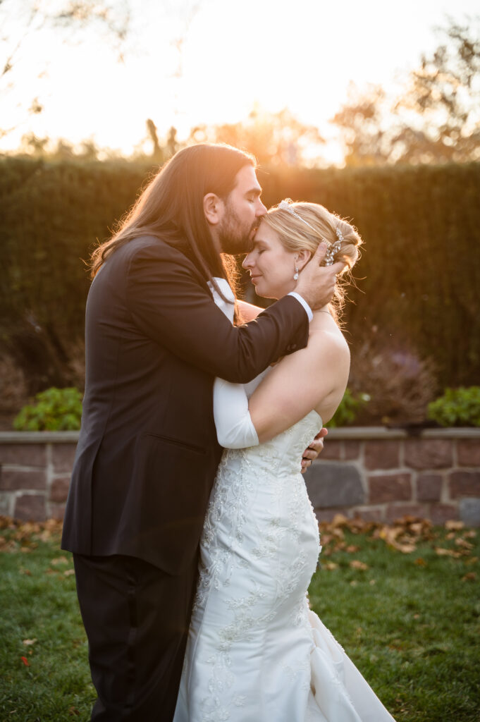 Golden hour wedding portraits New Hope Pennsylvania
