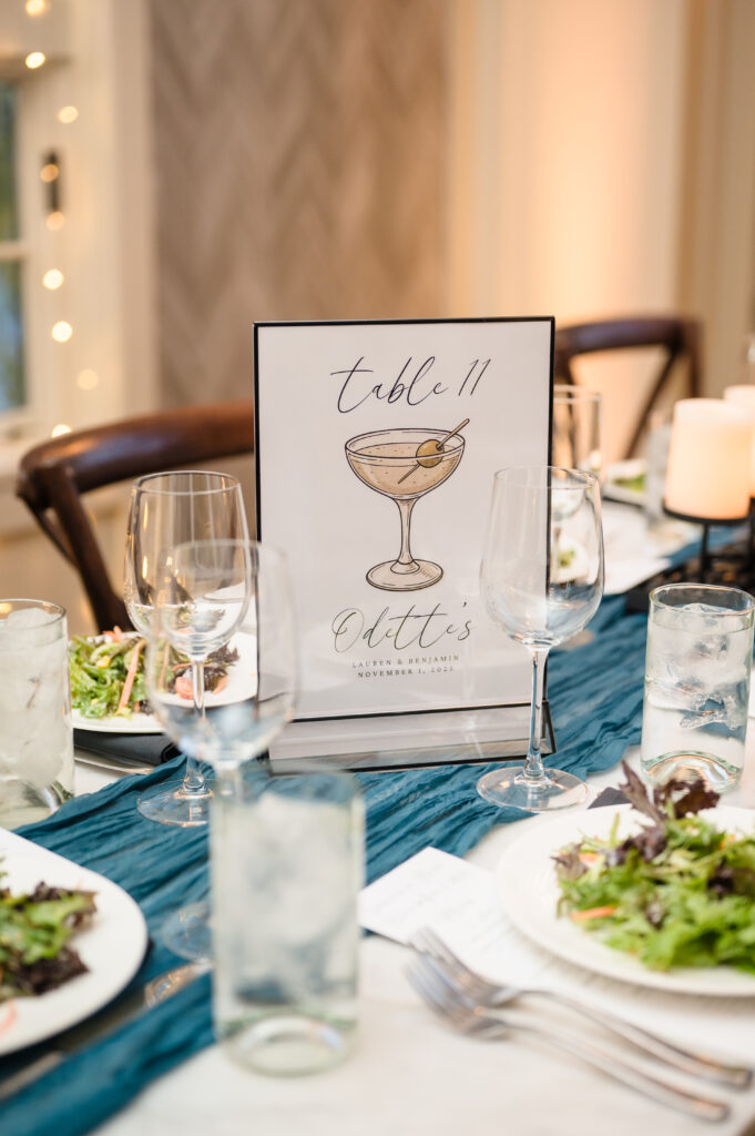 Wedding reception at Stella New Hope PA