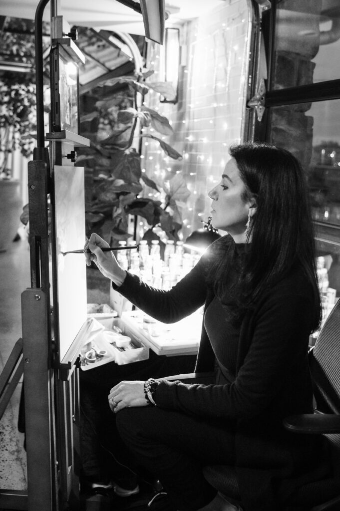 Live Painter at Stella of New Hope Reception