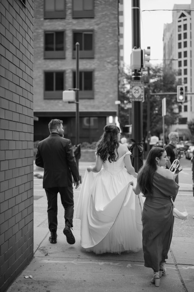 candid bride and groom portraits old city