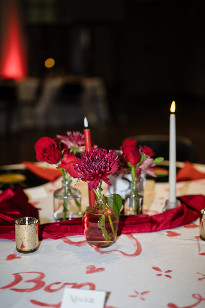 red reception philadelphia wedding