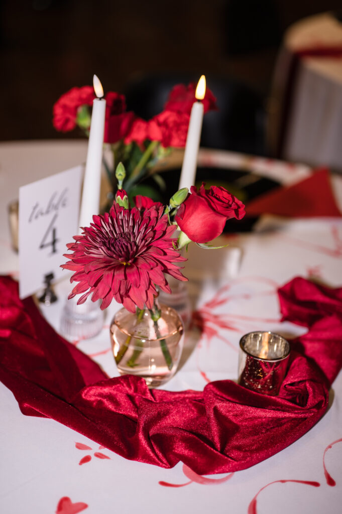 red white black wedding philadelphia