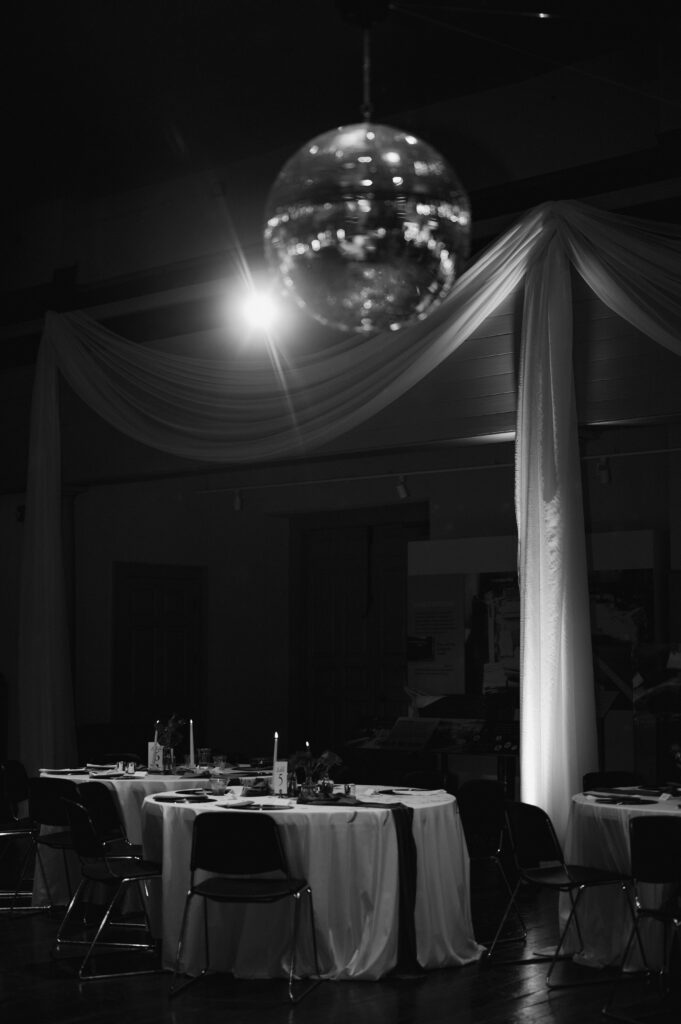 disco ball wedding reception philadelphia
